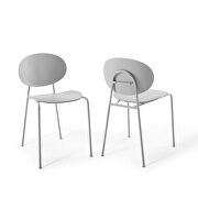 Dining side chair set of 2 in gray by Modway additional picture 10