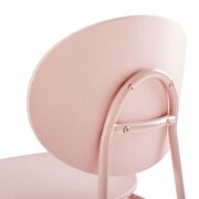 Dining side chair set of 2 in pink additional photo 4 of 9
