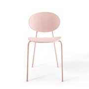 Dining side chair set of 2 in pink additional photo 5 of 9