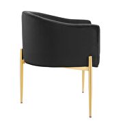 Tufted performance velvet accent chair in black by Modway additional picture 7
