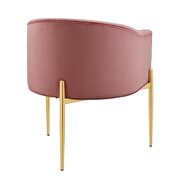 Tufted performance velvet accent chair in dusty rose by Modway additional picture 6