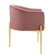 Tufted performance velvet accent chair in dusty rose by Modway additional picture 7