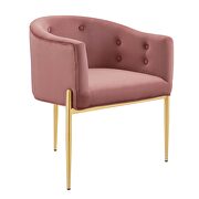Tufted performance velvet accent chair in dusty rose by Modway additional picture 8