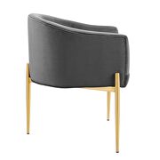 Tufted performance velvet accent chair in gray by Modway additional picture 7