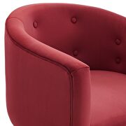 Tufted performance velvet accent chair in maroon by Modway additional picture 4