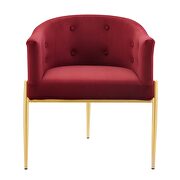 Tufted performance velvet accent chair in maroon by Modway additional picture 5