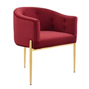 Tufted performance velvet accent chair in maroon by Modway additional picture 8
