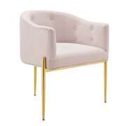 Tufted performance velvet accent chair in pink by Modway additional picture 8