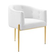 Tufted performance velvet accent chair in white by Modway additional picture 7