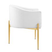 Tufted performance velvet accent chair in white by Modway additional picture 8