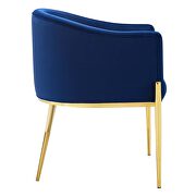 Tufted performance velvet accent dining armchair in navy by Modway additional picture 5