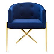 Tufted performance velvet accent dining armchair in navy by Modway additional picture 6