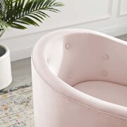 Tufted performance velvet accent dining armchair in pink by Modway additional picture 3