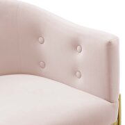 Tufted performance velvet accent dining armchair in pink by Modway additional picture 5