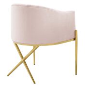 Tufted performance velvet accent dining armchair in pink by Modway additional picture 6