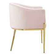 Tufted performance velvet accent dining armchair in pink by Modway additional picture 7