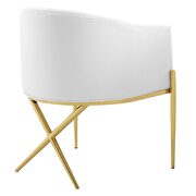 Tufted performance velvet accent dining armchair in white by Modway additional picture 6