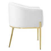 Tufted performance velvet accent dining armchair in white by Modway additional picture 8