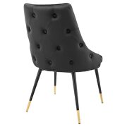 Tufted performance velvet dining side chair in black by Modway additional picture 6