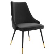 Tufted performance velvet dining side chair in black by Modway additional picture 7