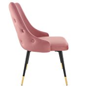Tufted performance velvet dining side chair in dusty rose by Modway additional picture 4