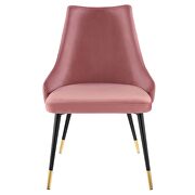 Tufted performance velvet dining side chair in dusty rose by Modway additional picture 5