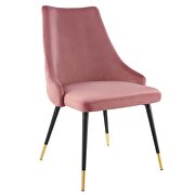 Tufted performance velvet dining side chair in dusty rose by Modway additional picture 7