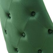 Tufted performance velvet dining side chair in emerald additional photo 3 of 7