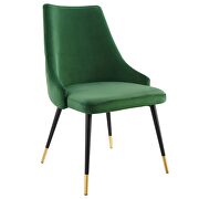 Tufted performance velvet dining side chair in emerald by Modway additional picture 7