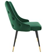 Tufted performance velvet dining side chair in green by Modway additional picture 4