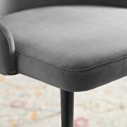 Tufted performance velvet dining side chair in gray by Modway additional picture 2