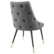 Tufted performance velvet dining side chair in gray by Modway additional picture 6