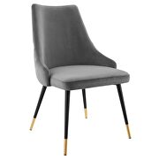 Tufted performance velvet dining side chair in gray by Modway additional picture 7