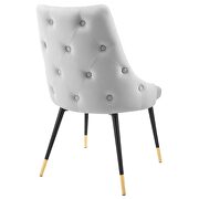 Tufted performance velvet dining side chair in light gray by Modway additional picture 6