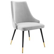 Tufted performance velvet dining side chair in light gray by Modway additional picture 7