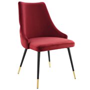 Tufted performance velvet dining side chair in maroon by Modway additional picture 7