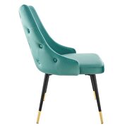 Tufted performance velvet dining side chair in teal by Modway additional picture 4