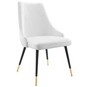 Tufted performance velvet dining side chair in white by Modway additional picture 7