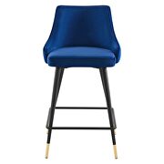 Performance velvet counter stool in navy by Modway additional picture 8