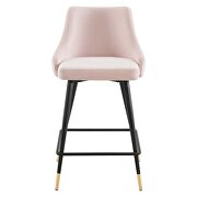 Performance velvet counter stool in pink by Modway additional picture 8