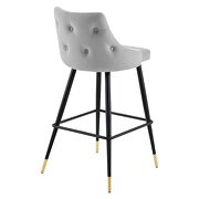 Performance velvet bar stool in light gray by Modway additional picture 5