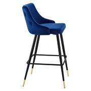 Performance velvet bar stool in navy by Modway additional picture 6
