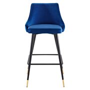 Performance velvet bar stool in navy by Modway additional picture 8