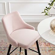 Performance velvet bar stool in pink by Modway additional picture 3