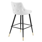 Performance velvet bar stool in white by Modway additional picture 5