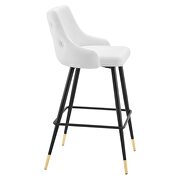 Performance velvet bar stool in white by Modway additional picture 6