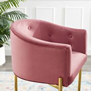 Tufted counter stool in dusty rose by Modway additional picture 2