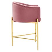 Tufted counter stool in dusty rose by Modway additional picture 6