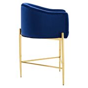 Tufted counter stool in navy by Modway additional picture 6