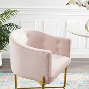 Tufted counter stool in pink by Modway additional picture 2